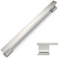 COTYKILEY 10 Pack 7 Inch(177mm) Brushed Satin Nickel Cabinet Handles Kitchen Cabinet Pulls Cabinet Door Handles Kitchen Cabinet Hardware - color: Brushed Satin Nickel, size: 7" Hole Center（177MM）