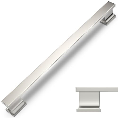 COTYKILEY 10 Pack 7.5 Inch(192mm) Brushed Satin Nickel Cabinet Handles Kitchen Cabinet Pulls Cabinet Door Handles Kitchen Cabinet Hardware - color: Brushed Satin Nickel, size: 7.5" Hole Center（192MM）
