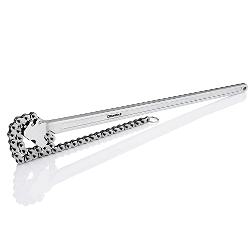 DURATECH 24-Inch Adjustable Chain Wrench, Oil Filter & Pipe Wrench - size: 24 Inch