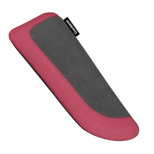 Alcantane Elbow Rest: Memory Foam Support for Car Legs and Knee, Anti-Fatigue - color: Red right hand pad