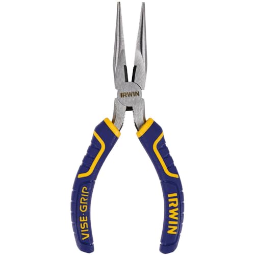IRWIN Vise-Grip Pliers, Long Nose, 6 Inch, for Heavy Duty Cutting and Bending (2078216)