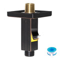 Enga Brass 3 Inch Ceiling Mount Shower Arm with Flange, Oil Rubbed Bronze - color: Oil Rubbed Bronze, style: 3 Inch
