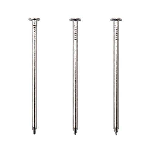 JEGONFRI 70PCS 2-1/2" Nickel Plated Flat Head Nails for Hanging, Wood Nails - color: Silver, size: 2-1/2 In , 70 Pcs