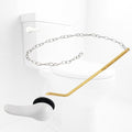 iFealClear Universal Metal Toilet Tank Flush Lever Replacement, Side/Angle Mount Toilet Handle Replacement Kit, Solid Brass Toilet Trip Lever Fits Most Toilets, Stainless Steel Chain, White - color: White, style: Side Mount Design