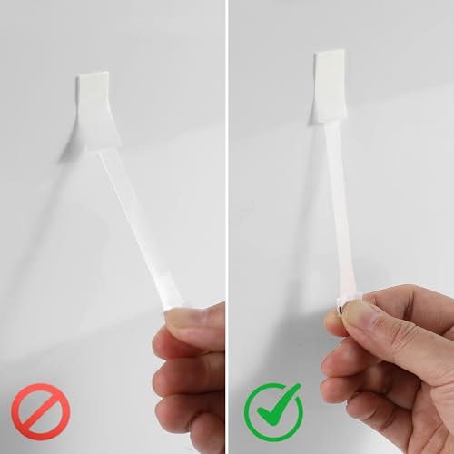 Clear Wall Hooks for Hanging, 36 Hooks + 40 Strips