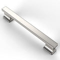 Asidrama 6 Pack 5 Inch(128mm) Brushed Satin Nickel Kitchen Cabinet Handles, Cabinet Pulls Kitchen Cabinet Hardware for Cupboard Drawer Pulls - color: Brushed Satin Nickel, size: 5" Hole Center, style: 6 Pack