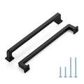 HOME EDIT Matte Black Cabinet Handles Zinc Pulls 7 Inch 5 Pack - color: Matte Black, size: 7 inches Hole Center