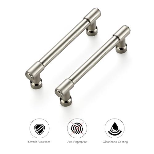 Ravinte Brushed Nickel Kitchen Pulls Cabinet Handles 3-3/4 Inch 10 Pack - color: Brushed Nickel, size: 3-3/4 Inches Hole Center