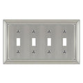 Metal Wall Plate for Electrical Outlets, Applicable to Quad Toggle - size: Quad Toggle