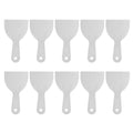 HARFINGTON 10pcs Putty Scraper 3.9" Width 2mm Thin Flexible Plastic Putty Knives for Taping Drywall Spreading Painting Wall Scratching Gray - size: 3.9"