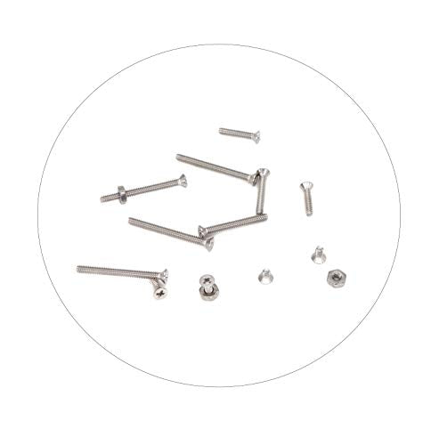 240pcs #4-40 Flat Phillips Countersunk Head Machine Screws Hex Nuts Assortment Kit 304 Stainless Steel, 1/4" 3/16" 5/16" 3/8" 1/2" 5/8" 3/4" 1-1/4"