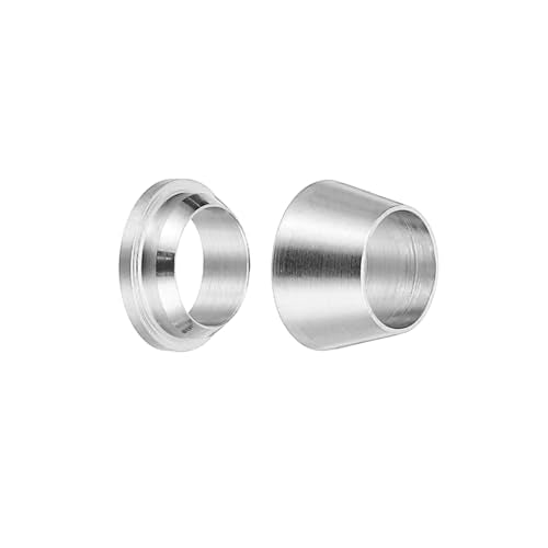 PATIKIL 6mm Tube OD 316 Stainless Steel Compression Tube Fitting Sleeve, 2 Pack Double Ferrule Ring Tubing Fitting Assortment Kit, Silver - size: 6mm