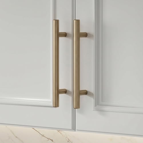 homdiy 15Pack 5in Cabinet Handles Champagne Bronze Kitchen Cabinet Pulls Drawer Pulls for Dresser Drawers - color: Champagne Bronze, size: 5in hole centers