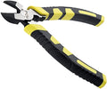 Professional Wire Cutters Heavy Duty,6 inch Diagonal Cutting Pliers with Crimper Design,Chrome Vanadium Steel Forged Spring-Loaded Side Cutters