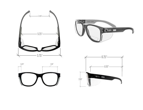 MAGID Gemstone Y50 Performance Anti-Fog Safety Glasses with Side Shields - color: Clear Lens | 1.5 Bifocal, size: 1 Pair