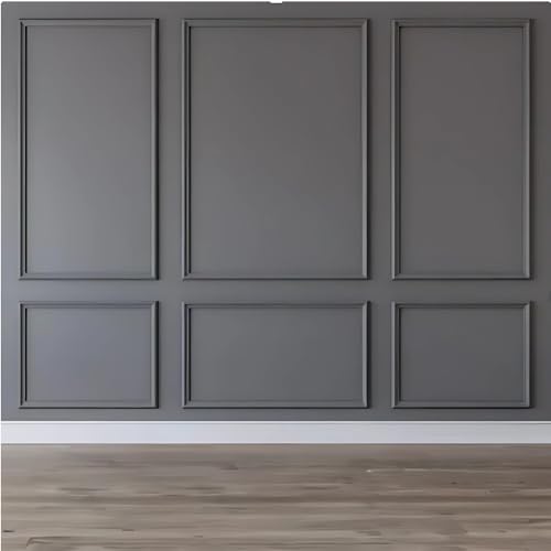Peel and Stick Wall Molding Kit – Pre Cut Wainscoting Panels, DIY Molding Trim for Walls, Easy Install Accent Wall Kit, Peel and Stick Wainscoting Panels, Wainscoting Panels