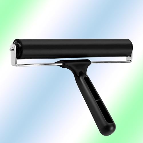 7.9in Rubber Roller, Tape Roller for Print, Tape, Wallpapers, Scrapbooks，Silicone Seam Roller Tool for PVC/TPO/EPDM Ply Roofing Tape，Wallpaper etc.