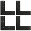 4 Pcs 10*10 Inch Post to Beam Connector, Timber Brackets - style: 4 Pack L Shape（10X10）