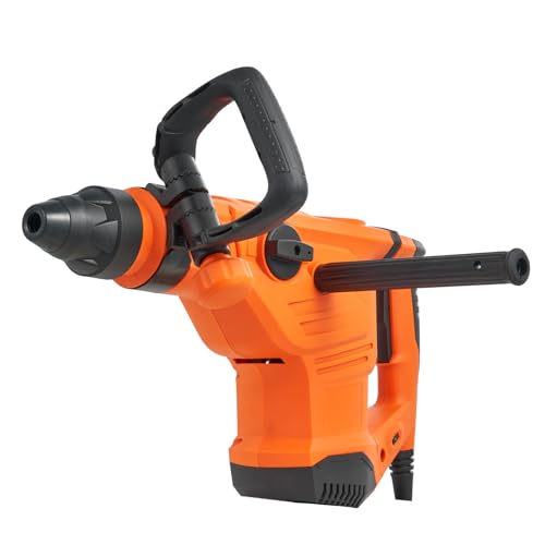 VEVOR 1-3/4" SDS-Max Rotary Hammer Drill, 13Amp Corded Drills, Heavy Duty Chipping Hammers w/Vibration Control & Safety Clutch, Electric Demolition Hammers, Power Tool For Concrete - size: 1-3/4 in