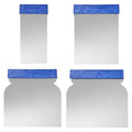4 Pcs Stainless Steel Putty Knife Set, Metal Body Filler Spreader Tools for Bondo, Plaster, Paint, Glaze