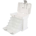 Stalwart Portable Tool Box Small Parts Organizer with Drawers, White