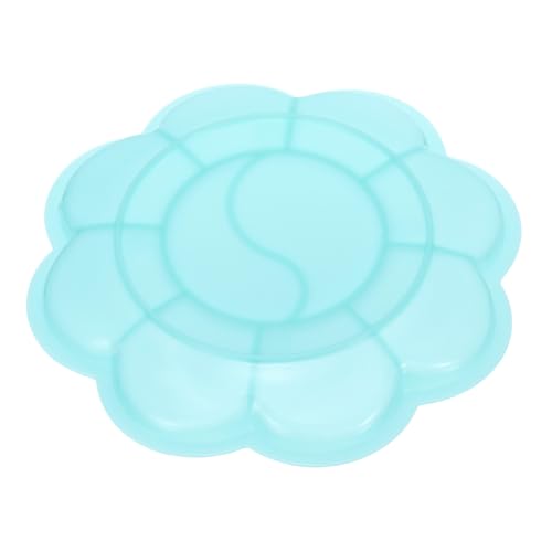 PATIKIL 24Pcs Paint Tray Palette, 3.1"/8cm Painting Palette Plastic Palette Flower Shape for Watercolor Gouache Painting Art Craft DIY Project, Green - color: Green