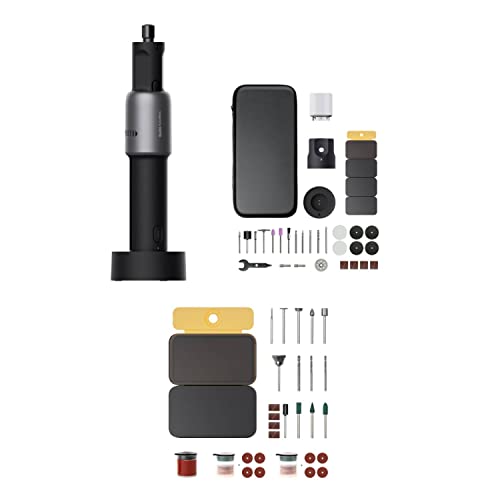 HOTO Cordless Rotary Tool Kit with 94 Accessories, Strong Motor, 25000RPM 5 Variable Speed Powerful Engraving Pen, LED Light, Ideal for 3D Printing Sanding, Carving, Polishing, Drilling, DIY Crafts