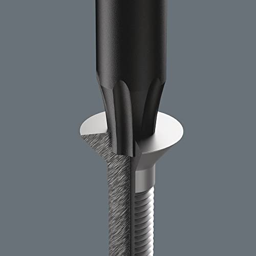 Wera 05118035001 Kraftform Micro 2067 Torx TX Electronics Precision Screwdriver, TX1 Head, 40mm Blade Length - size: Torx TX 1 Head, 40mm Blade