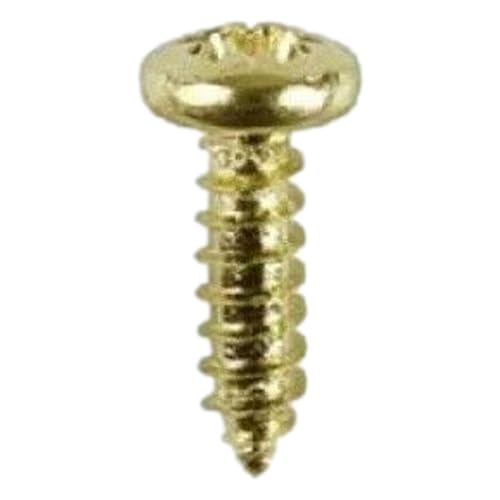 Taskar Brass D Rings & Screws for Picture Frame Hanging (10 Pack)