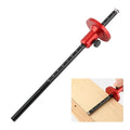 Wheel Marking Gauge for Woodworking, Precision Micro Adjust Fine Thread with Locking, Inch and Metric Scales, Aluminum Alloy Carpentry Tool for Dovetail and Mortise