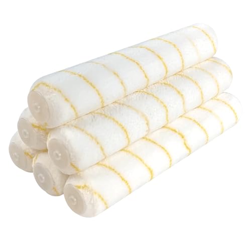6 PCS Paint Roller Covers 14 Inch 1/2" Nap Microfiber - size: 6 PCS, 14-Inch