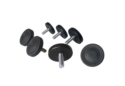 1.5" Base Furniture Levelers #304 Stainless Steel 5/16"-18 Bolt- Pack of 8 | Furniture Feet | Heavy Duty Adjusting Foot| 1" Adjustable Furniture Legs,Table Levelers. Low Profile. - size: Adjustable 1.5" W X 1"