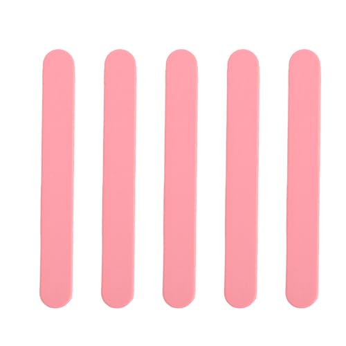 5Pcs Silicone Stir Sticks, Reusable Mixing Stick, Non Stick Silicone Wax Spatulas for Liquid, Paint, Popsicle Stirring Tool (Pink)