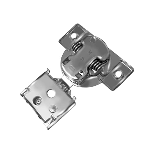Berta (10 pcs) 1/2" Overlay Cabinet Door Hinges, 90 Degree Restricted Opening Angle Soft Closing Face Frame Hinges, 6-Ways 3-Cam Adjustment, Concealed Kitchen Cabinet Door Hinges with Screws - size: 1/2" Overlay