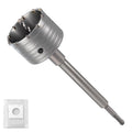 Professional 3-11/32" (85mm) Concrete Hole Saw 220mm SDS Plus & Dust Bag - size: 3-11/32" (85mm)