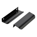 Matte Black Cabinet Handles Finger Edge Pulls 4.75 Inch CC 10 Pack - color: Matte Black, size: 120mm/4.72" Overall Length