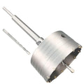 4-1/2" Concrete Hole Saw, 115mm Tungsten Steel Core Bit for Cinder Block, Brick, Rock, Plank Walls for Pipes or mini Split Lines, with SDS Plus Shank and 2 Center Positioning Drill Bits. - size: 4-1/2"