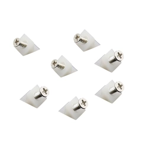 Drawer Bottom Fixing Mending Wedges, 100 Pcs Furniture Chest Drawer Bottom Repair Wedges for Fixing Sagging Drawer Plastic Angle Code Bracket Fastener with Screws