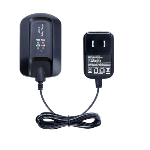 Replacement for Worx Battery 20V Charger WA3742, 20-Volt Battery Charger Compatible with Worx 20V Battery WA3525 WA3520 WA3578 Charger
