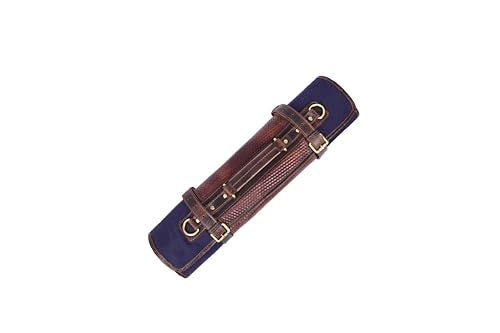 Leather Knife Roll Storage Bag, Elastic and Expandable 10 Pockets, Adjustable/Detachable Shoulder Strap, Travel-Friendly Chef Knife Case (Navy Blue, Canvas) - color: Navy Blue