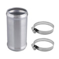 AC PERFORMANCE 2.25" (57mm) OD Aluminum Alloy Hose Joiner Silicone Pipe Connector Bead, 4" Length with 304 SS Clamps - size: 2.25" (57mm)