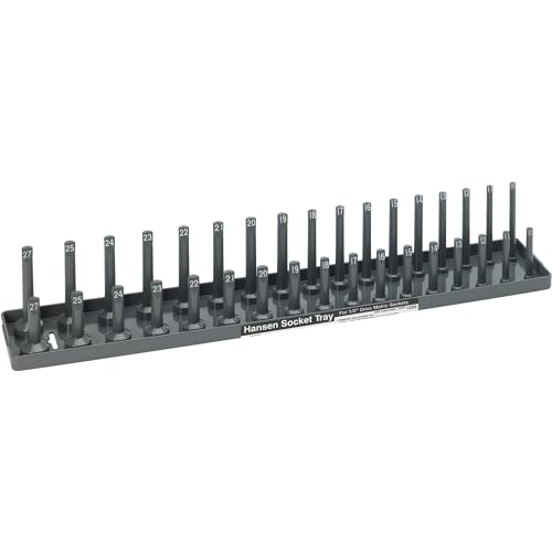 Hansen Global Regular and Deep Socket Tray - 1/2in. Metric (1202)