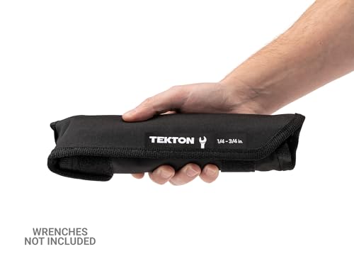 TEKTON 11-Tool Combination Wrench Roll | OTP21102 - size: 11-Tool (1/4-3/4 in.)