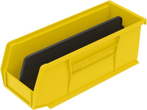 Akro-Mils 30224 AkroBins Plastic Storage Bins, 11"x 4"x 4", Yellow, 12-Pack - color: Yellow
