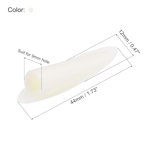 MECCANIXITY 9mm Plastic Pocket Hole Plugs,Wood Plugs for Pocket Hole Jig Working Tool Accessories,Beige Pack of 100 - color: Beige