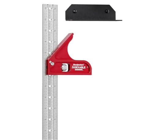 Woodpeckers inDexable Square System, 12 Inch Combination Square, Feature Packed Combo Woodworking Square - color: Standard, style: Combo Square