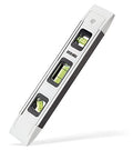 DOWELL 9 Inch Magnetic Spirit Level, Leveler Tool, 1-Pack, White - color: 1pcs-white