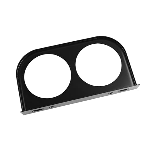 Zpana Car Double Hole Gauge Mounting Panel, 2 Inch Vehicle Dashboard Gauge Pillar Mounting Bracket Pod, Automotive Dash Instrument Holder Replacement, Universal for SUV Automobile Truck - size: Double Hole