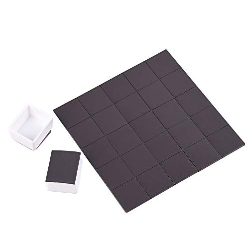 48Pcs Watercolor Half Pans Empty with Magnetic Stripe,Plastic Palette Tins - color: 48 Half Pans
