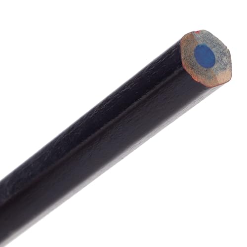 Carpenters Pencil 10Pcs,Hex 2‑Head Red Blue Round Wire Carpenters Pencils with Thickened Core, Woodworking Construction Pencils for Marking Drawing Writing(6.9in)